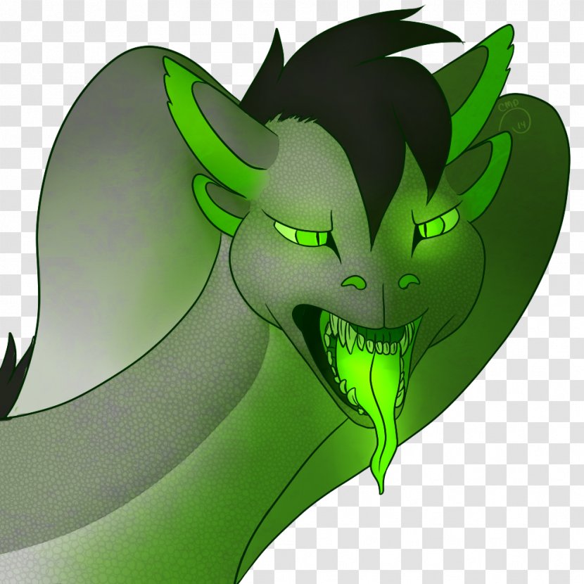Dragon Cartoon Leaf - Green Transparent PNG
