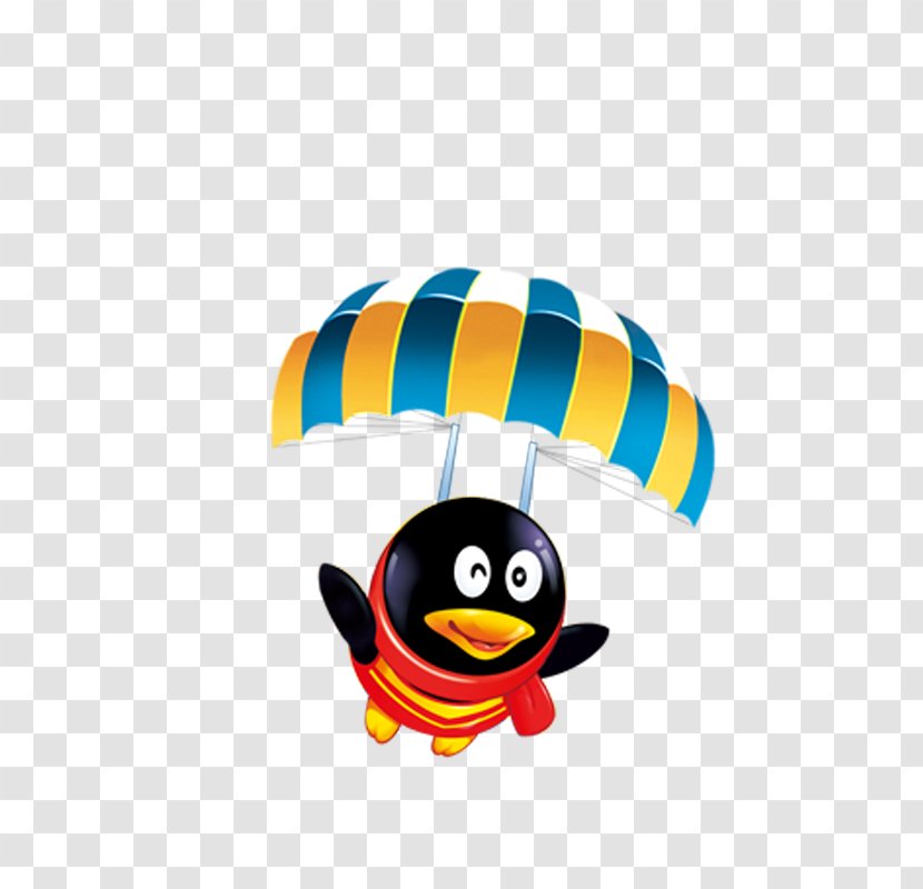 Penguin Parachute Icon - Yellow Transparent PNG