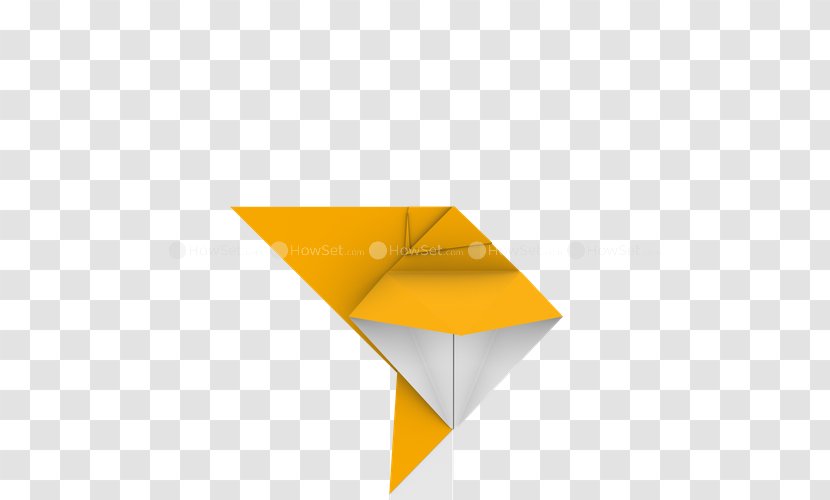 Paper Origami Phoenix Bird A4 - Yellow Transparent PNG