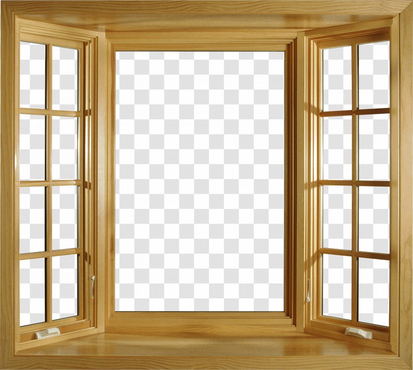 Window Sliding Glass Door Wood Handle - Chambranle - Open Transparent PNG