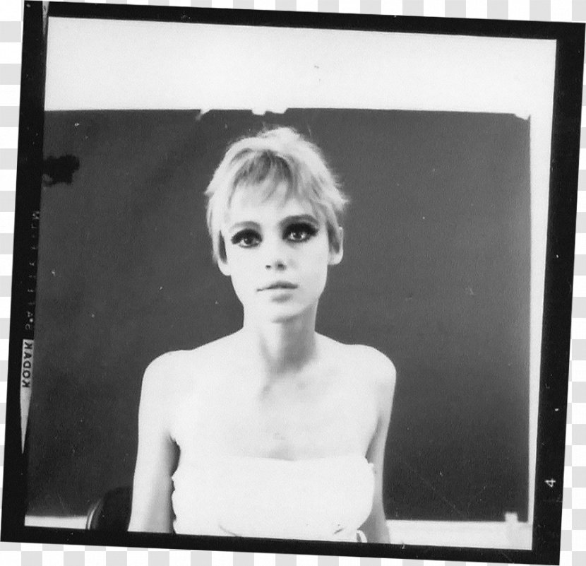 Edie Sedgwick Ciao! Manhattan Black And White Photography Portrait - Heart - Model Transparent PNG