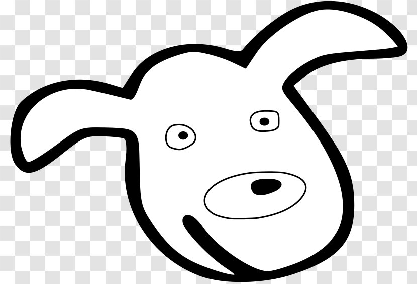 Dog Snout Drawing Book Clip Art - Black And White Transparent PNG