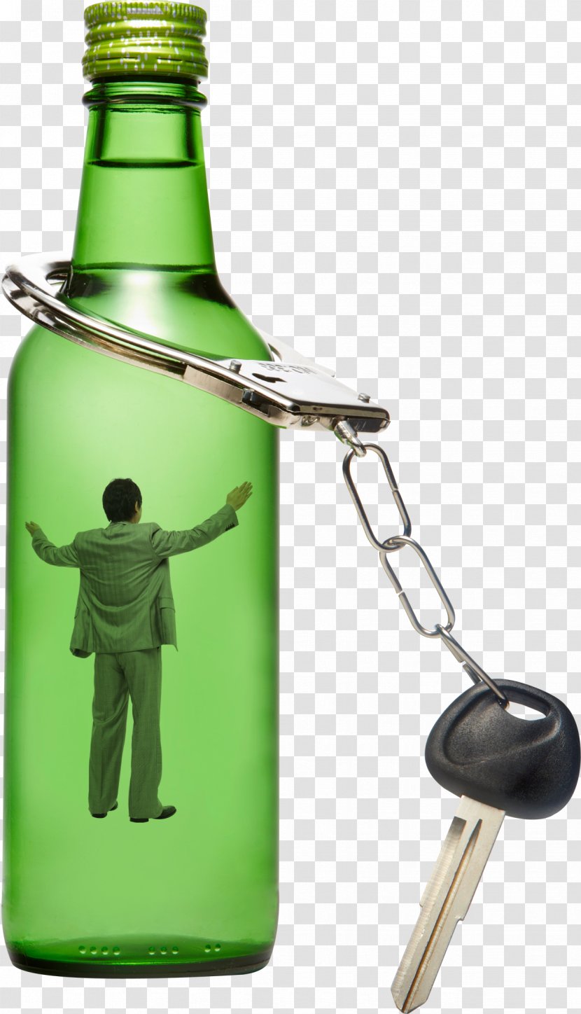 Driving Under The Influence Alcoholic Drink Glass Bottle - Traffic Collision Transparent PNG