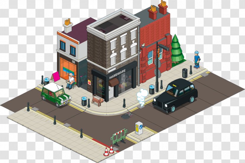 EBoy Street Isometric Graphics In Video Games And Pixel Art - Real Estate Transparent PNG