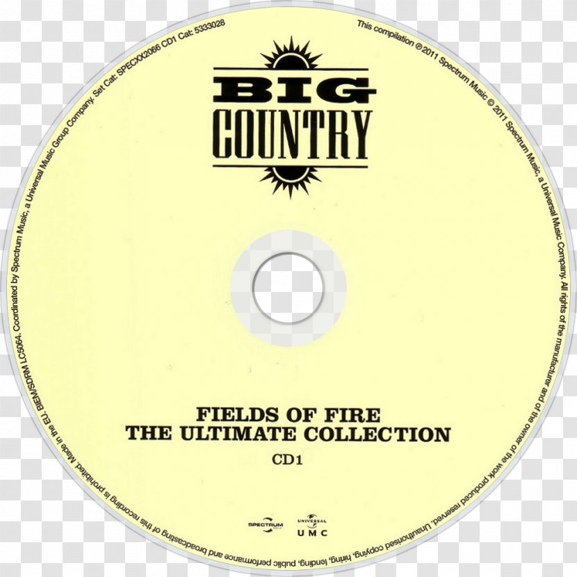 Fields Of Fire: The Ultimate Collection Compact Disc Big Country Album English Transparent PNG