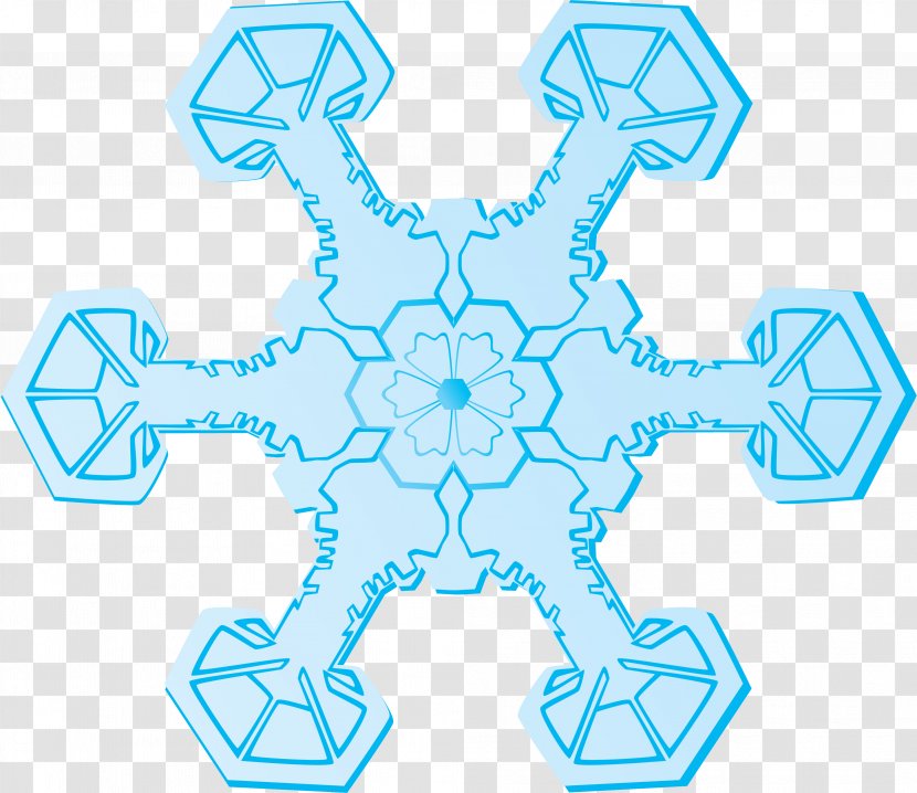 Blue Christmas Clip Art - Snowflakes Transparent PNG