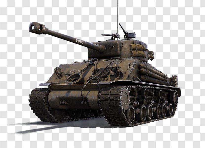 World Of Tanks M4 Sherman Main Battle Tank T-90 - Self Propelled Artillery Transparent PNG