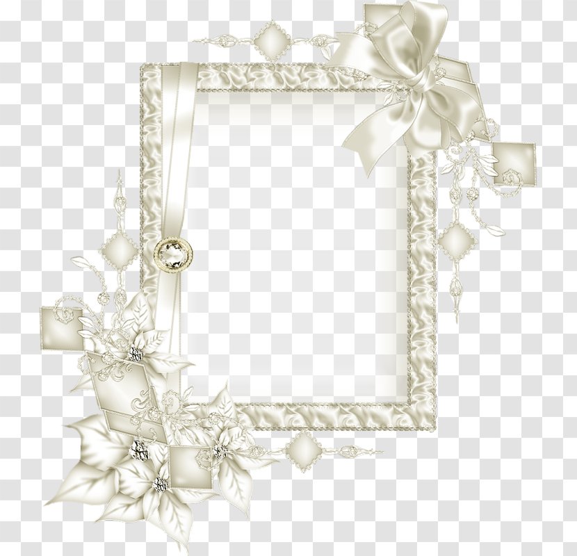 Drawing Picture Frames White - Lossless Compression - Silver Borders Transparent PNG