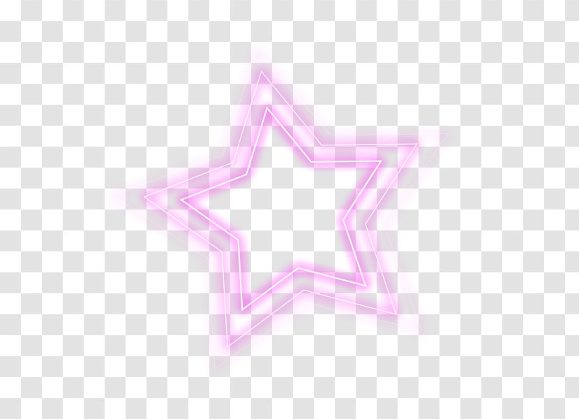 Light - Text - Colorful Effect Five-pointed Star Transparent PNG