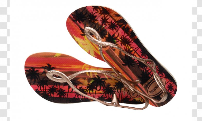 Flip-flops Havaianas Sandal Shoe Slide - Footwear - Sand Print Transparent PNG