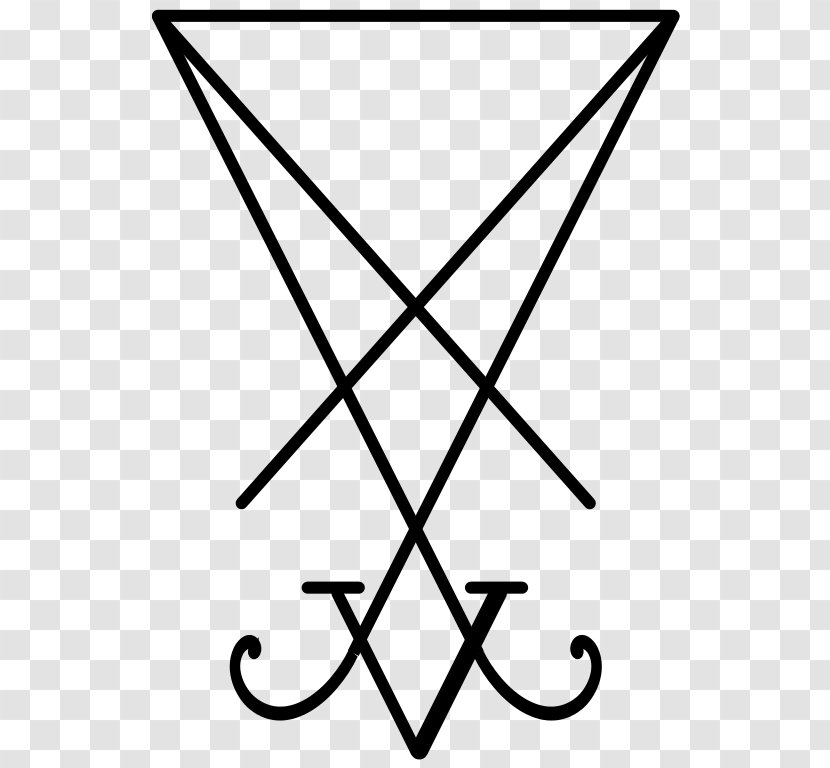Sigilo De Lucifer Theistic Satanism - Black - Symbol Transparent PNG