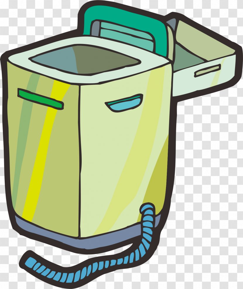 Washing Machine Cartoon - Vector Material Transparent PNG