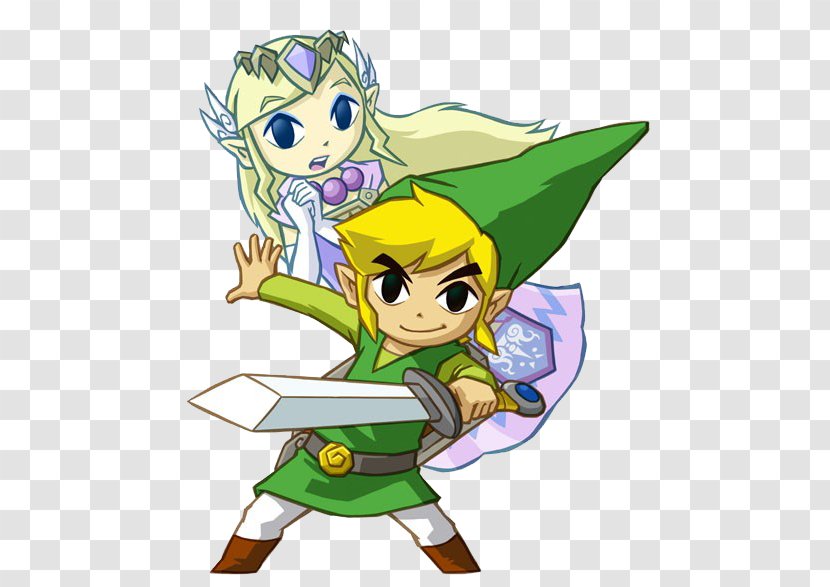 The Legend Of Zelda: Spirit Tracks Phantom Hourglass Princess Zelda Link - Watercolor Transparent PNG