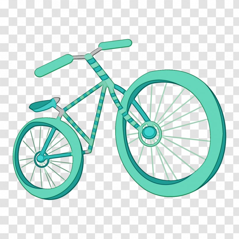 Watercolor Background Frame - Bicycle Frames - Pedal Crankset Transparent PNG