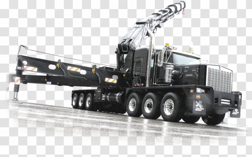 Car Tow Truck Heavy Machinery Knuckleboom Crane - Mode Of Transport - Cranes Transparent PNG