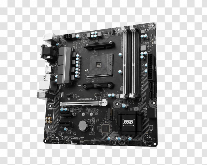 Socket AM4 MicroATX Micro-Star International Motherboard - Cpu - Am4 Motherboards A320 Transparent PNG