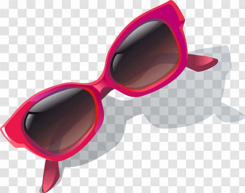Sunglasses Goggles Pink - Diagram - Vector Hand-painted Frame Transparent PNG