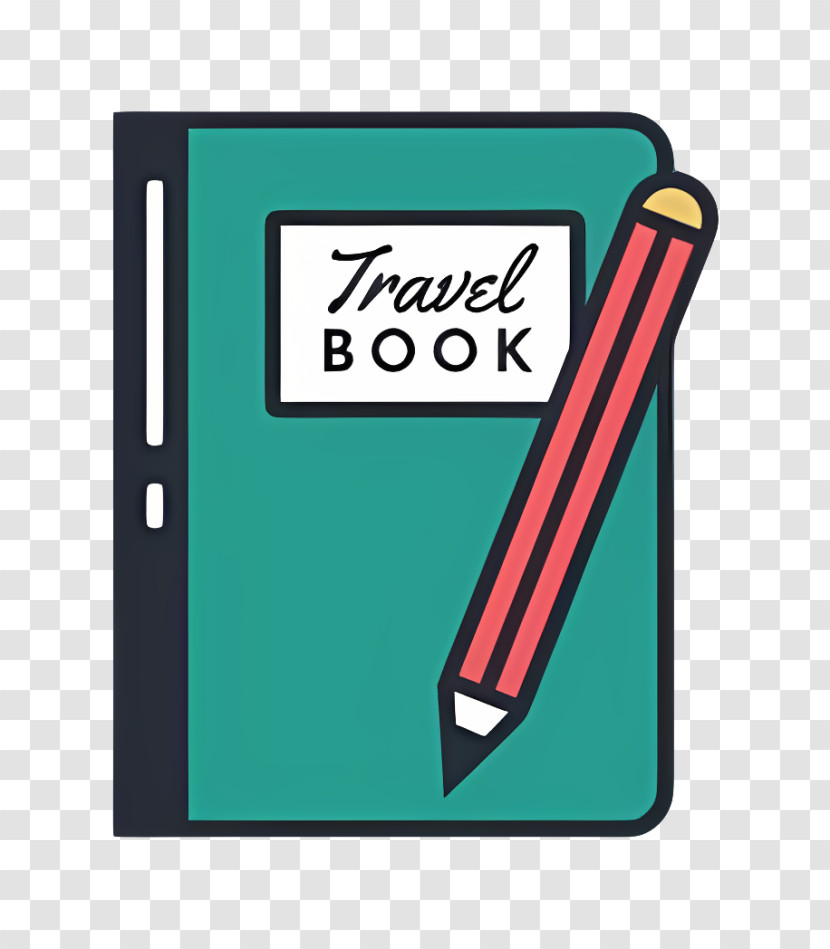 Travel - Travel Book With Pencil Illustration Transparent PNG