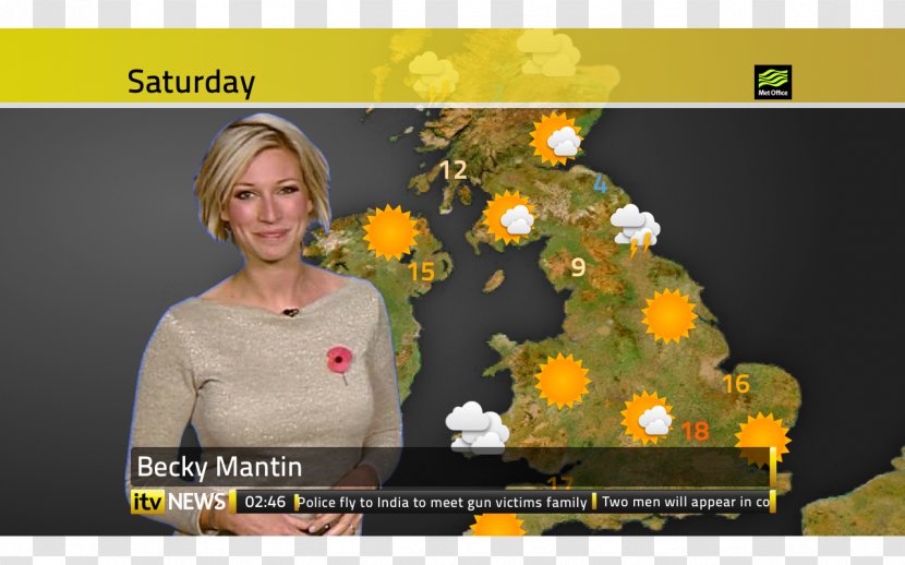 ITV Weather Forecasting News Television Transparent PNG