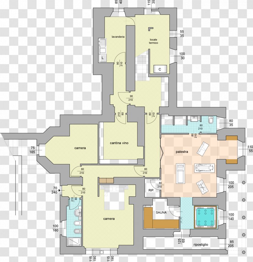 Floor Plan Storey Architectural - Diagram - Ground Transparent PNG