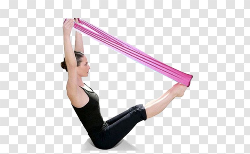 Pilates Exercise Bands Stretching Physical Fitness - Aerobics Transparent PNG