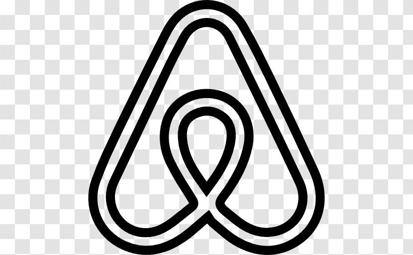 Airbnb Logo - Black And White - Rim Transparent PNG