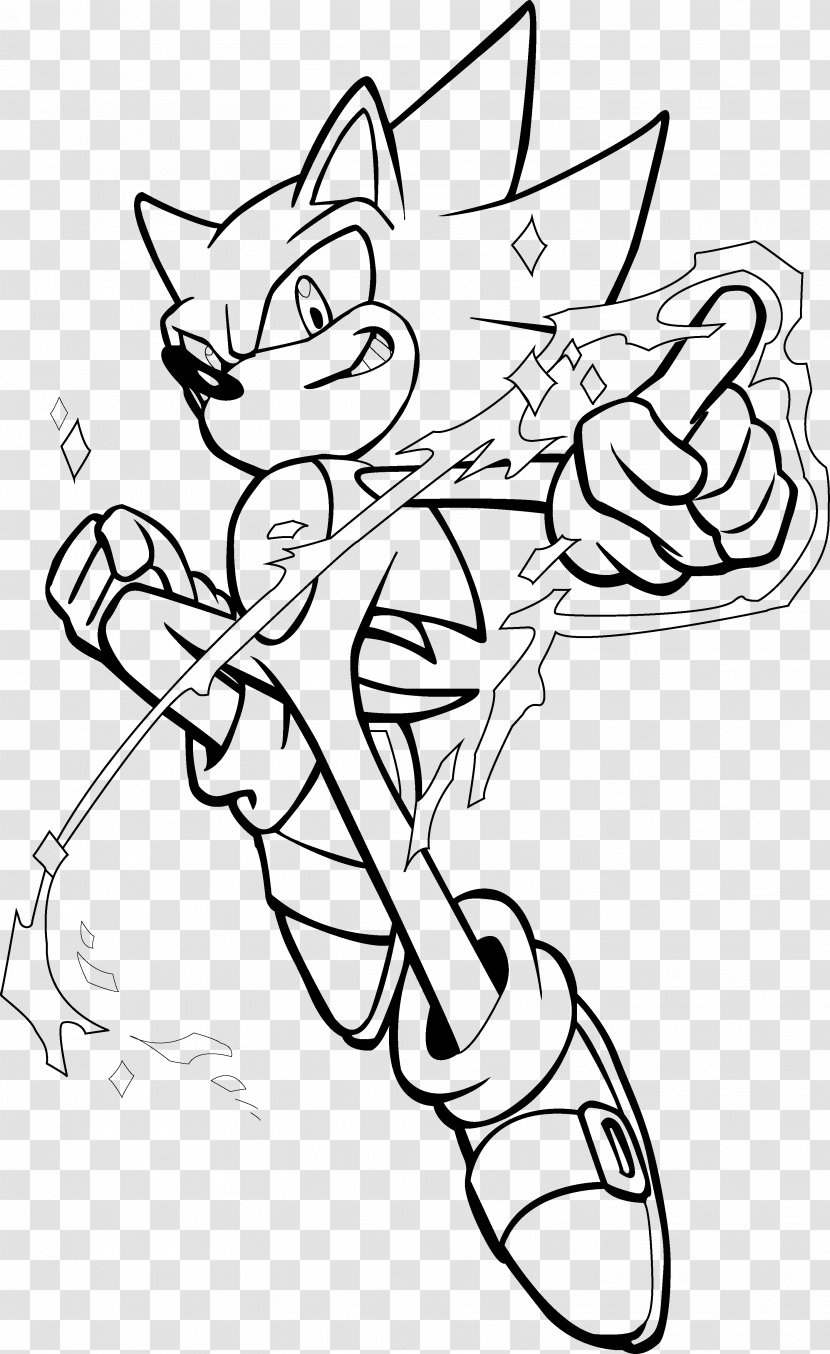 Shadow The Hedgehog Amy Rose Super Metal Sonic Adventure 2 - Line Art - SWORD Silver Transparent PNG