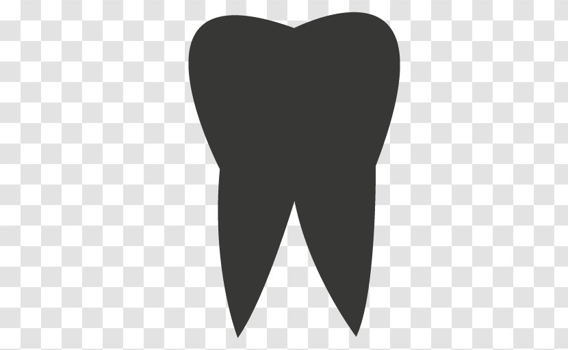 Tooth Angle White Font - Heart Transparent PNG