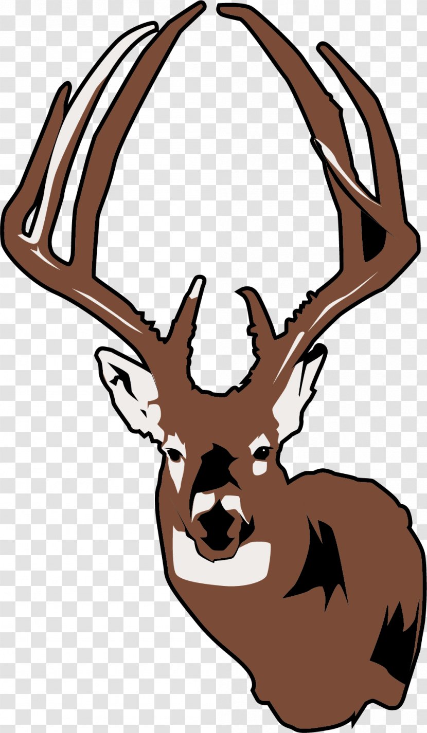 Elk Moose Deer Euclidean Vector - Wildlife - Crossed Head Transparent PNG
