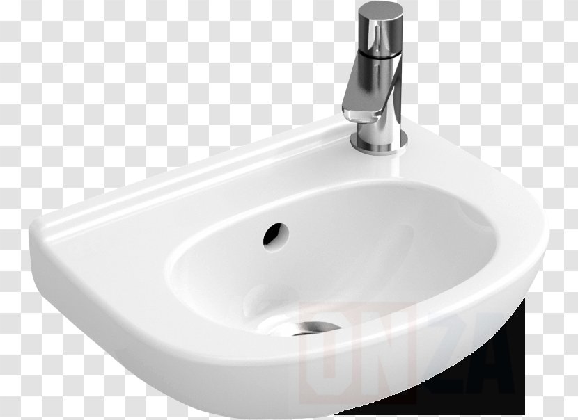 Villeroy & Boch O.novo Hand Compact Bathroom Ceramic Sink Transparent PNG