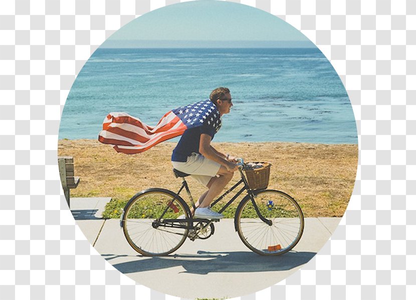 Independence Day Flag Of The United States Chicago Democracy - Road Bicycle - Usa Visa Transparent PNG