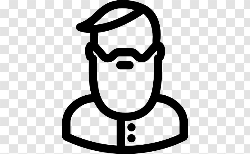 Beard Man Clip Art - Face - Long Transparent PNG