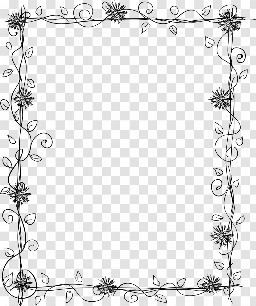 Picture Frames Art Clip - Flower - Frame Pattern Transparent PNG