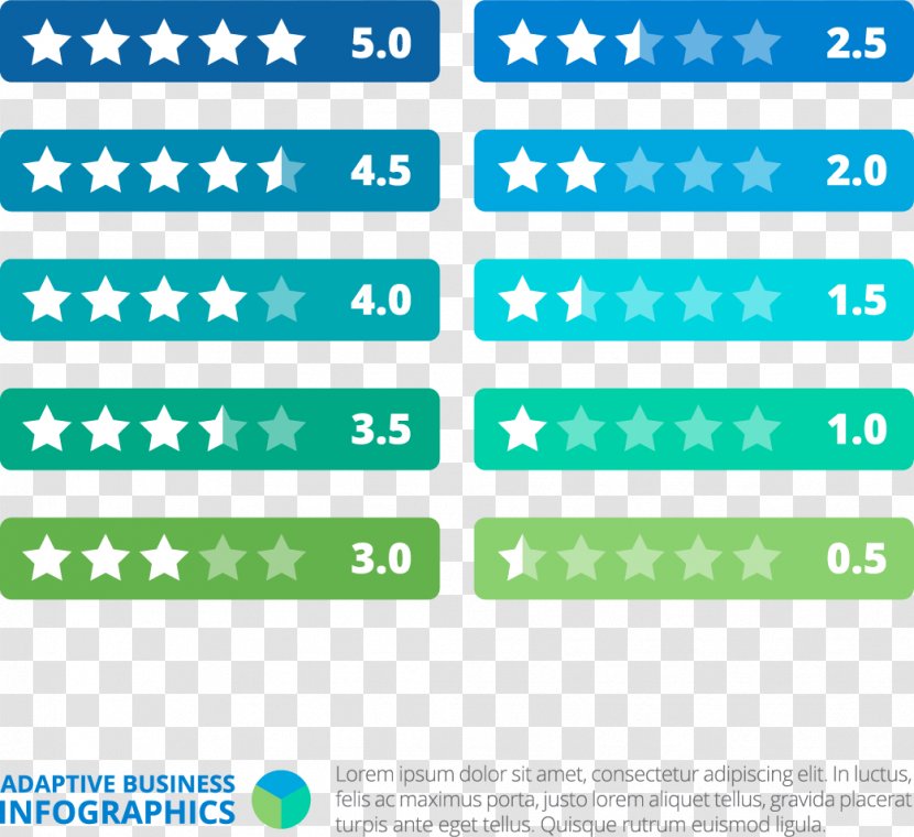 Infographic Template - Pattern - Star Rating Label Transparent PNG