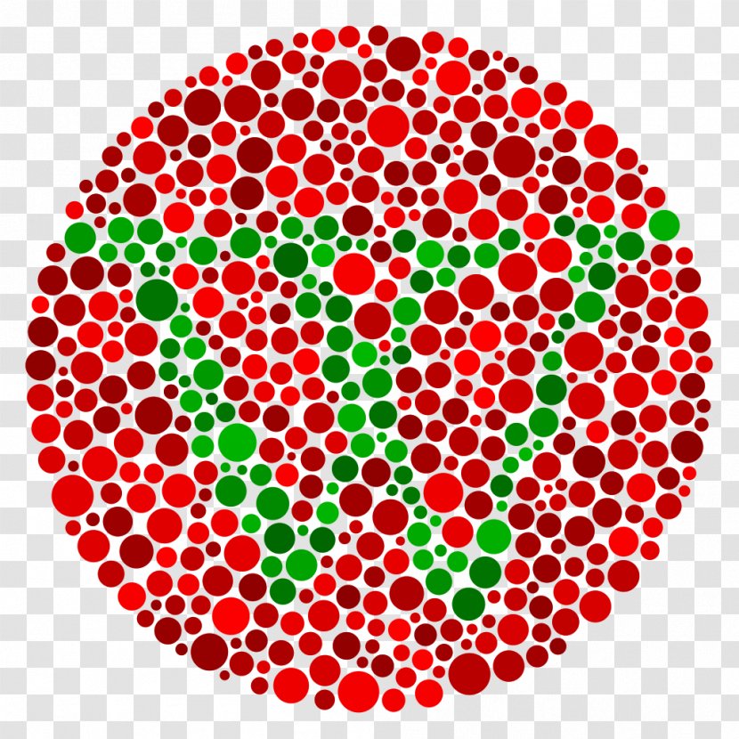 Deuteranopia Ishihara Test Color Blindness Eye Examination - Colour Transparent PNG
