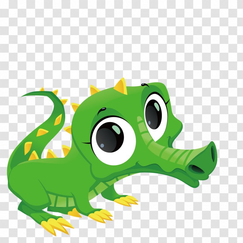 Crocodile Alligator - Frog - Vector Transparent PNG