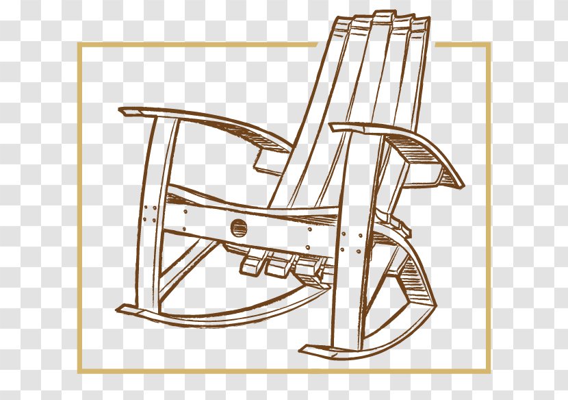 Table Chair Line Art - Outdoor Transparent PNG