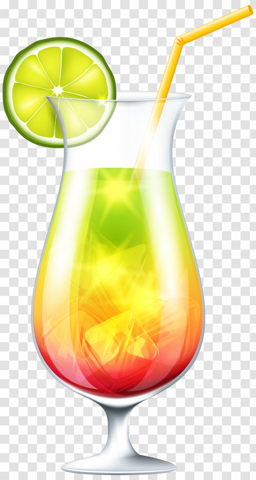 Cocktail Juice Champagne Drink Clip Art - Drawing - With Lime Image Transparent PNG