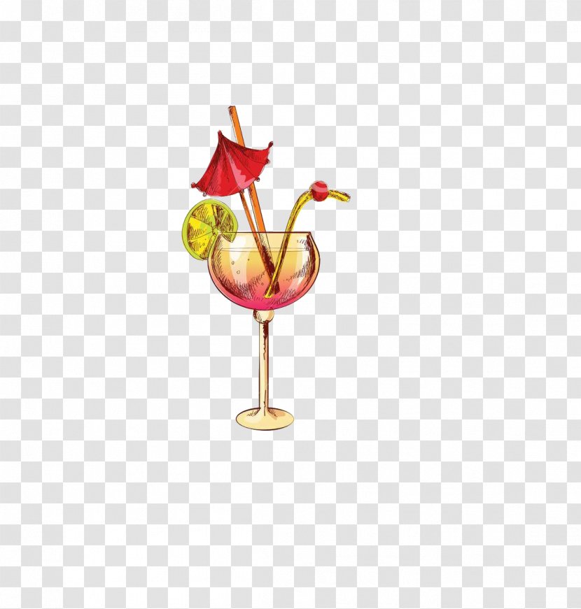 Wine Cocktail Red Russian Drink - Water Bird Transparent PNG