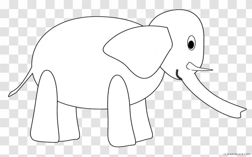 Indian Elephant African Clip Art /m/02csf Drawing - Flower - Outline Transparent PNG