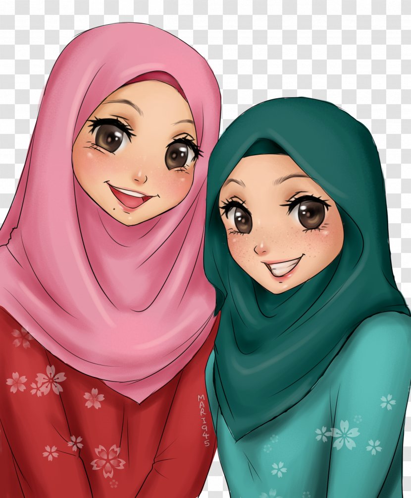 Drawing DeviantArt Diagram - Watercolor - Women Wearing Hijab Transparent PNG