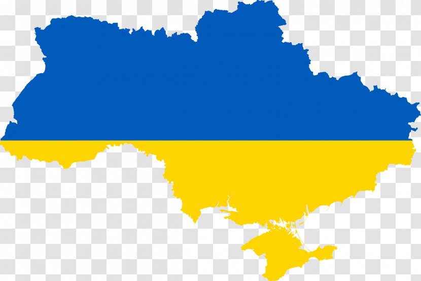 Flag Of Ukraine Map National - Tree - Country Transparent PNG