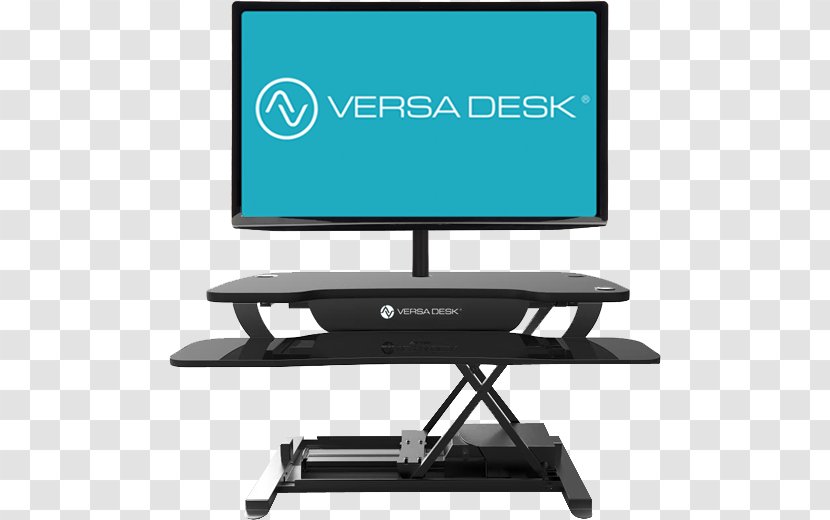 Computer Monitors VersaDesk Standing Desk - Stand Up Table Transparent PNG