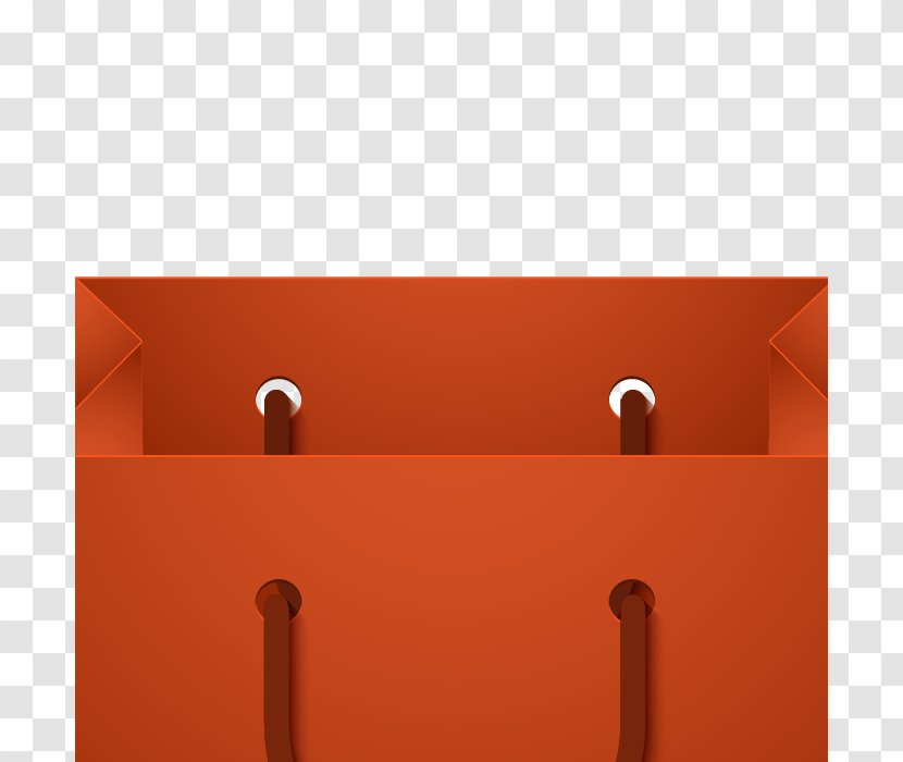 Wood Wall Angle Pattern - Orange - Bag Transparent PNG