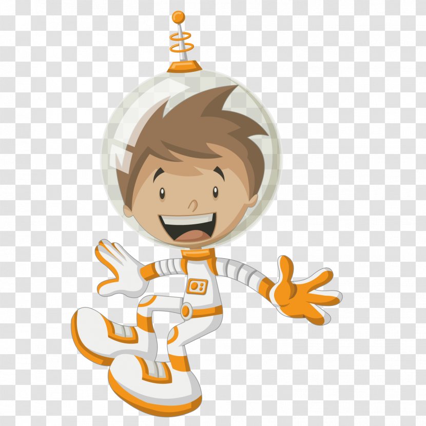 Astronaut Outer Space Illustration - Animation - Happy Astronauts Transparent PNG