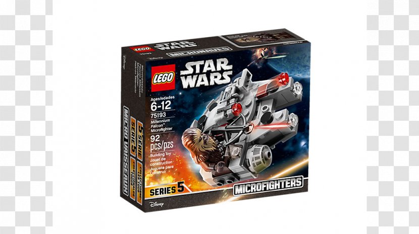 LEGO Star Wars : Microfighters Millennium Falcon Toy - First Order Transparent PNG