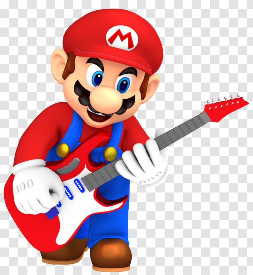 Super Mario Bros. Odyssey New Bros - Nintendo - Cartoon Guitar Transparent PNG