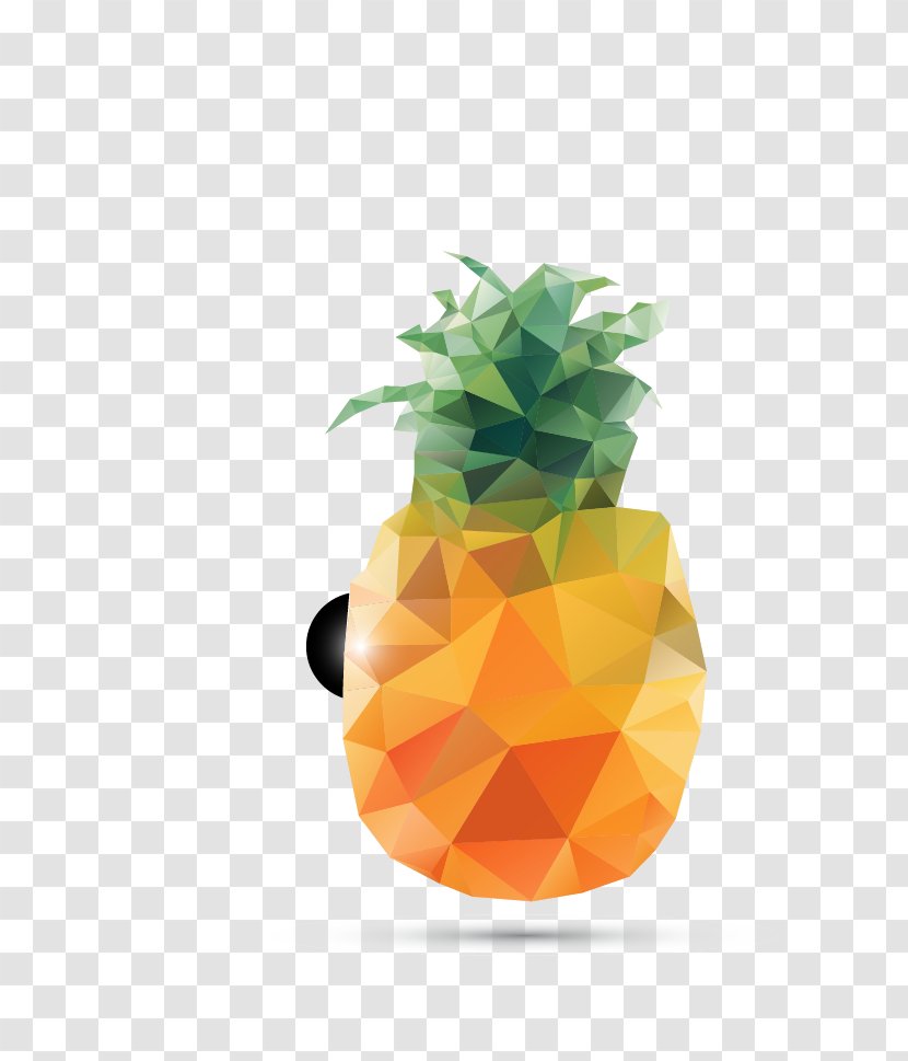 Fruit Royalty-free Pineapple Clip Art - Drawing - Polyhedron Stand Transparent PNG