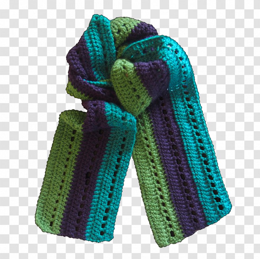 Knitty Crochet Yarn Wool Sewing - Scarf Pattern Transparent PNG