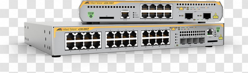 Network Switch Allied Telesis 10 Gigabit Ethernet Computer - Optical Fiber Transparent PNG